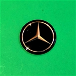 Black Mercedes Emblem / Star for Steering Wheel Hub Pad - Fits 230SL 250SL 280SL GRADE B