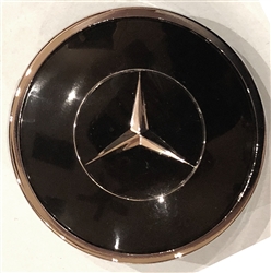 Complete Black Horn Button with Emblem for 300SL Gullwing Coupe Steering Wheel