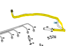 Vacuum Pipe for 230SL 250SL 280SL & other models