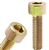 Socket Head Cap Screw M8x30 DIN 912 - Yellow Zinc Plated