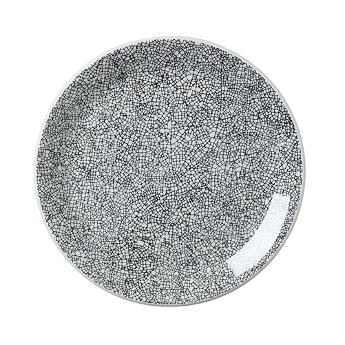COUPE PLATE 10 IN  INK CRACKLE BLACK