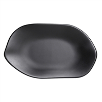 PLATTER OVAL 9.875 IN X 5.875 IN MARISOL BLACK 3MLDD021010