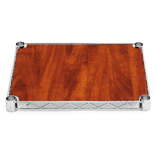 12"d Cherry Wood Grain Wire Shelf Liners