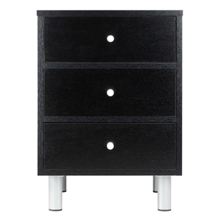 Daniel Accent Table w/ 3 Drawers - Black