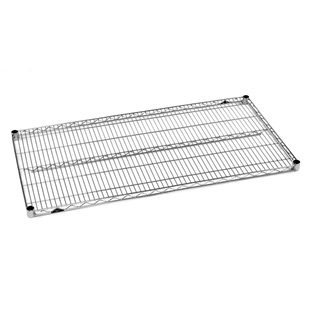 21"d Super Erecta Stainless Steel Wire Shelves
