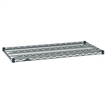 24"d Metro Wire Shelves - Smoked Glass