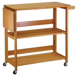 Kitchen Cart Foldable with Shelves (34137)