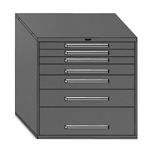 Modular Drawer Cabinets - 7 Drawers