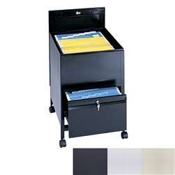 Locking Mobile Legal Size Tub File with Drawer