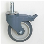 MetroMax Antimicrobial Stem Casters with Brakes