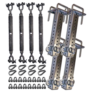 Offset Hardware Kit for Pallet Rack Safety Netting