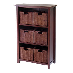 Milan 7-Piece Cabinet/Shelf Set w/ 6 Baskets