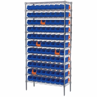 Indicator Bin Wire Shelving System