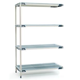 18"d MetroMax i Antimicrobial 4-Shelf Add-On Units