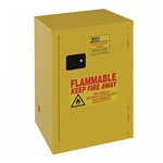 Slimline Flammable Cabinets - Self Close Single Door