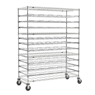 13-Tier Mobile Agribusiness Drying Rack