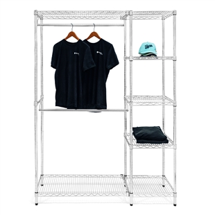 Double Hang Closet Wire Shelving System - 18"d x 72"h