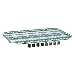 24"d Metro Super Erecta EZ-ADD Green Wire Shelves