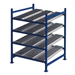 48"d x 48"w x 84"h Gravity Flow Rack w/ SpanTrack Roller Lanes