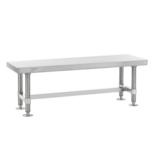 Stainless Steel Gowning Benches - 16"d x 18"h