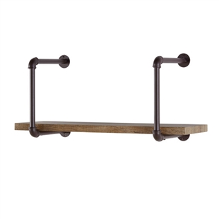 Industrial Pipe Wall Shelf