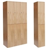 All-Wood Club Lockers - Double Tier