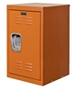 Kids Orange Mini Locker 15"w x 15"d x 24"h