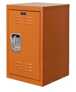 Kids Orange Mini Locker 15"w x 15"d x 24"h