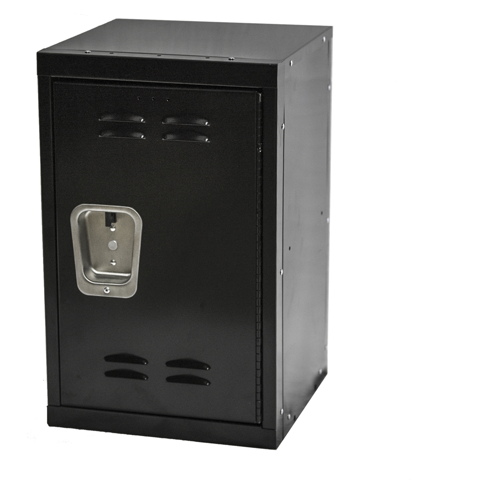 Kids Black Mini Lockers 15"d x 15"w x 24"h- Unique Storage