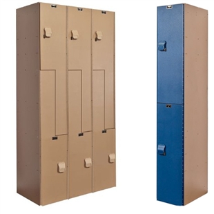 AquaMax Plastic Lockers - Double Tier