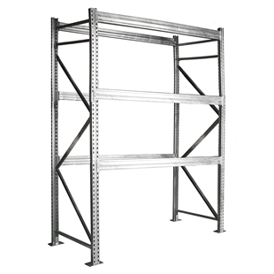 12'h Galvanized Pallet Rack Starter Unit