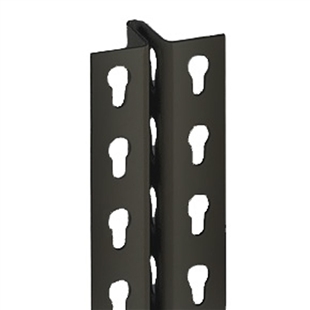 84"h Black Rivet Shelving T-Post