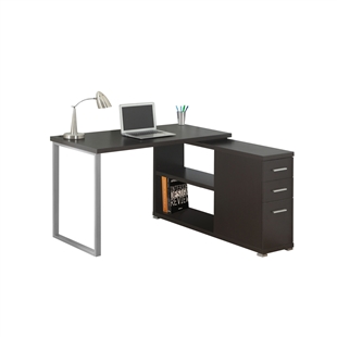 Contemporary Metal Corner Desk