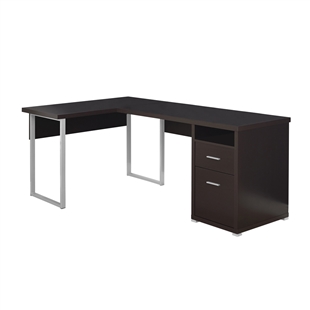 2-Drawer Corner Computer Desk