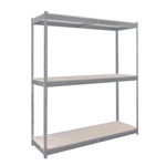 Lyon 36"d 3-Shelf Double Rivet Shelving Starter Units - Gray