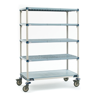 24"d x 80"h MetroMax Q 5-Shelf Mobile Units