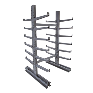 10' SD Double Sided Cantilever Rack w/ 24" Arms