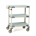 MetroMax i Antimicrobial 3-Shelf Utility Carts