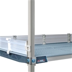 MetroMax i 4" Solid Clear Plastic Stackable Ledges