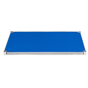 14"d Blue Poly Wire Shelf Liners
