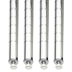 Super Erecta Posts - Stainless Steel - 4pk