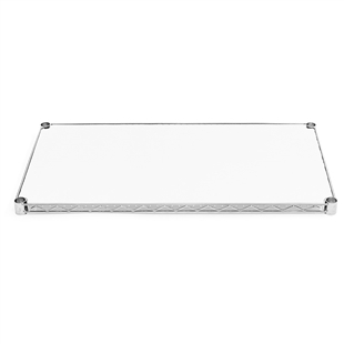 18"d White Poly Wire Shelf Liners