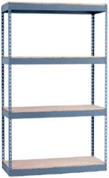 12"d x 36"w x 60"h - 4-Tier Double Rivet Shelving