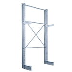 12'h Single Sided Galvanized Cantilever Rack with 36" Arms