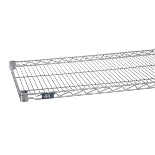 24"d Silver EP Wire Shelves