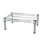Industrial Wire Shelving Unit with 1 Shelf - 12"d