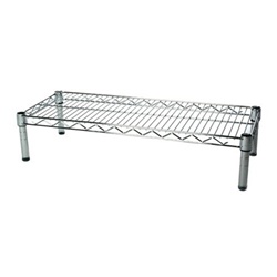 Industrial Wire Shelving Unit with 1 Shelf - 14"d