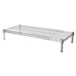 Industrial Wire Shelving Unit with 1 Shelf - 18"d