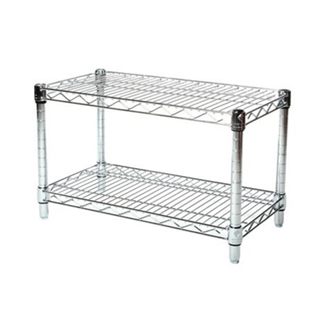 Chrome Wire Shelving with 2 Shelves - 14D x 30W x 14H (SC143014-2)