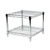 Industrial Wire Shelving Unit with 2 Shelves - 24"d